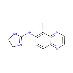 Ic1c(NC2=NCCN2)ccc2nccnc12 ZINC000026296035