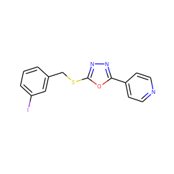 Ic1cccc(CSc2nnc(-c3ccncc3)o2)c1 ZINC000013442468