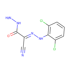 N#C/C(=N\Nc1c(Cl)cccc1Cl)C(=O)NN ZINC000000353265