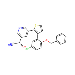 N#C[C@@H](O)c1cncc(-c2sccc2-c2cc(Cl)ccc2OCc2ccccc2)c1 ZINC000036190245