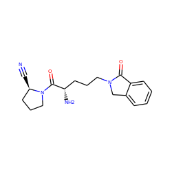 N#C[C@@H]1CCCN1C(=O)[C@@H](N)CCCN1Cc2ccccc2C1=O ZINC000064485687