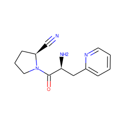 N#C[C@@H]1CCCN1C(=O)[C@@H](N)Cc1ccccn1 ZINC000103248357