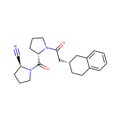 N#C[C@@H]1CCCN1C(=O)[C@@H]1CCCN1C(=O)C[C@H]1CCc2ccccc2C1 ZINC000013737628