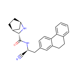 N#C[C@H](Cc1ccc2c(c1)CCc1ccccc1-2)NC(=O)[C@H]1N[C@@H]2CC[C@H]1C2 ZINC000219308814