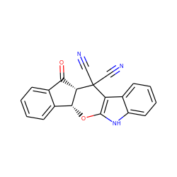 N#CC1(C#N)c2c([nH]c3ccccc23)O[C@@H]2c3ccccc3C(=O)[C@@H]21 ZINC000231376711