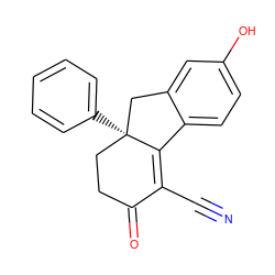 N#CC1=C2c3ccc(O)cc3C[C@]2(c2ccccc2)CCC1=O ZINC000034633776