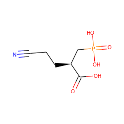 N#CCC[C@@H](CP(=O)(O)O)C(=O)O ZINC000013470233