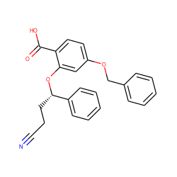 N#CCC[C@H](Oc1cc(OCc2ccccc2)ccc1C(=O)O)c1ccccc1 ZINC000207471163