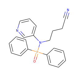 N#CCCCN(c1cccnc1)P(=O)(c1ccccc1)c1ccccc1 ZINC000095595268