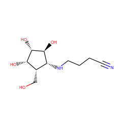 N#CCCCN[C@H]1[C@H](O)[C@@H](O)[C@@H](O)[C@H]1CO ZINC001772657393