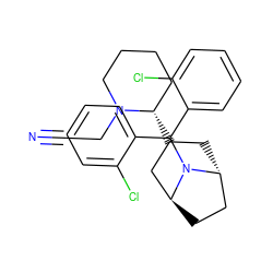 N#CCN1CCCC[C@@H]1C1C[C@@H]2CC[C@@H](C1)N2C(c1ccccc1Cl)c1ccccc1Cl ZINC000101273398