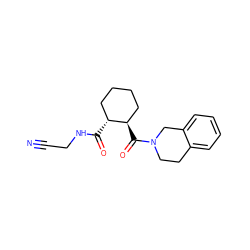 N#CCNC(=O)[C@@H]1CCCC[C@H]1C(=O)N1CCc2ccccc2C1 ZINC000095554016
