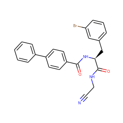 N#CCNC(=O)[C@H](Cc1cccc(Br)c1)NC(=O)c1ccc(-c2ccccc2)cc1 ZINC000653888022