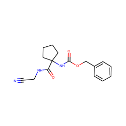 N#CCNC(=O)C1(NC(=O)OCc2ccccc2)CCCC1 ZINC000013676303