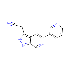 N#CCc1[nH]nc2cnc(-c3cccnc3)cc12 ZINC000205261288