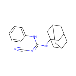 N#CN=C(Nc1ccccc1)NC12CC3CC(CC(C3)C1)C2 ZINC001772604434