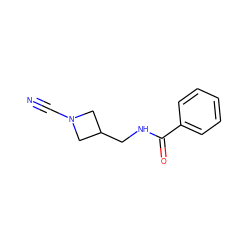 N#CN1CC(CNC(=O)c2ccccc2)C1 ZINC000013529462