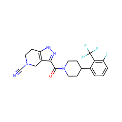 N#CN1CCc2[nH]nc(C(=O)N3CCC(c4cccc(F)c4C(F)(F)F)CC3)c2C1 ZINC001772606111