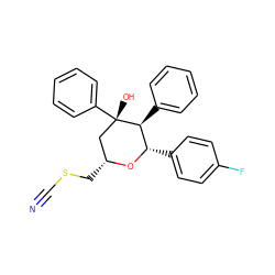 N#CSC[C@@H]1C[C@](O)(c2ccccc2)[C@@H](c2ccccc2)[C@H](c2ccc(F)cc2)O1 ZINC000049115120