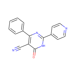 N#Cc1c(-c2ccccc2)nc(-c2ccncc2)[nH]c1=O ZINC000015986946