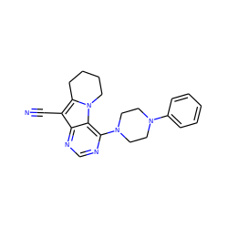 N#Cc1c2n(c3c(N4CCN(c5ccccc5)CC4)ncnc13)CCCC2 ZINC000135915126