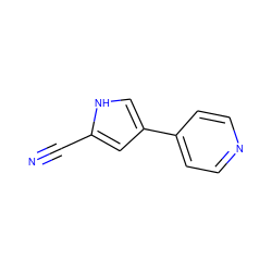 N#Cc1cc(-c2ccncc2)c[nH]1 ZINC000198043855