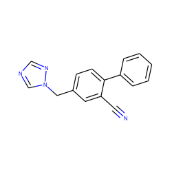 N#Cc1cc(Cn2cncn2)ccc1-c1ccccc1 ZINC000045391264