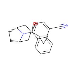 N#Cc1ccc(N2[C@H]3CC[C@@H]2C[C@@](O)(C2CC2)C3)c2ccccc12 ZINC000103234029