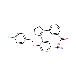 N#Cc1ccc(OCc2ccc(F)cc2)c(C2=C(c3cccc(C(=O)O)c3)CCC2)c1 ZINC000028819271