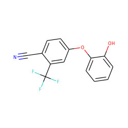 N#Cc1ccc(Oc2ccccc2O)cc1C(F)(F)F ZINC000037674584