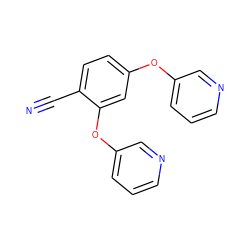 N#Cc1ccc(Oc2cccnc2)cc1Oc1cccnc1 ZINC000073297856