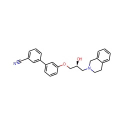 N#Cc1cccc(-c2cccc(OC[C@@H](O)CN3CCc4ccccc4C3)c2)c1 ZINC000219738476