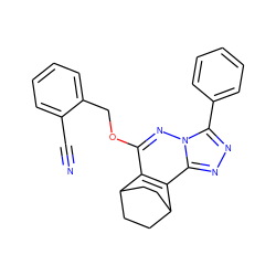 N#Cc1ccccc1COc1nn2c(-c3ccccc3)nnc2c2c1C1CCC2CC1 ZINC000013610332