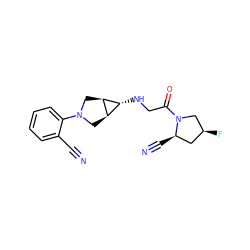 N#Cc1ccccc1N1C[C@H]2[C@H](NCC(=O)N3C[C@@H](F)C[C@H]3C#N)[C@H]2C1 ZINC000101180569