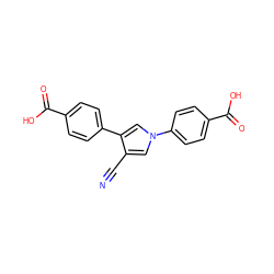 N#Cc1cn(-c2ccc(C(=O)O)cc2)cc1-c1ccc(C(=O)O)cc1 ZINC000200830895