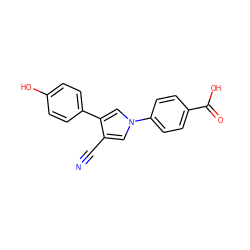 N#Cc1cn(-c2ccc(C(=O)O)cc2)cc1-c1ccc(O)cc1 ZINC000200846692