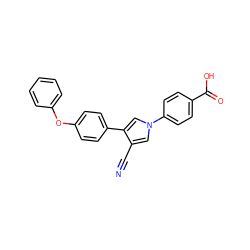 N#Cc1cn(-c2ccc(C(=O)O)cc2)cc1-c1ccc(Oc2ccccc2)cc1 ZINC000200822496