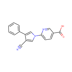 N#Cc1cn(-c2ccc(C(=O)O)cn2)cc1-c1ccccc1 ZINC000200832634