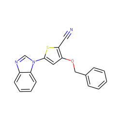 N#Cc1sc(-n2cnc3ccccc32)cc1OCc1ccccc1 ZINC000034634383