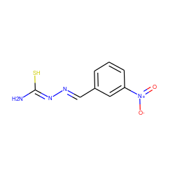 N/C(S)=N/N=C/c1cccc([N+](=O)[O-])c1 ZINC000000028071