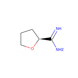N=C(N)[C@@H]1CCCO1 ZINC000001444929