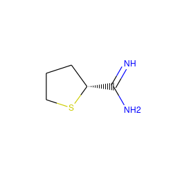 N=C(N)[C@H]1CCCS1 ZINC000071294691