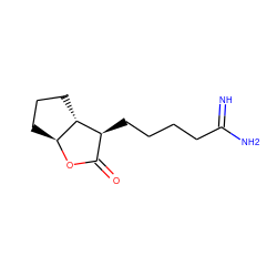 N=C(N)CCCC[C@H]1C(=O)O[C@H]2CCC[C@@H]21 ZINC000026746717