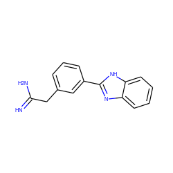 N=C(N)Cc1cccc(-c2nc3ccccc3[nH]2)c1 ZINC000063540134