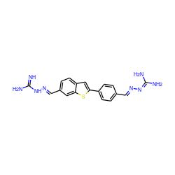 N=C(N)N/N=C/c1ccc2cc(-c3ccc(/C=N/N=C(N)N)cc3)sc2c1 ZINC000044201992