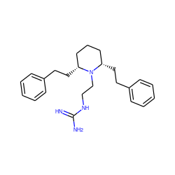 N=C(N)NCCN1[C@H](CCc2ccccc2)CCC[C@@H]1CCc1ccccc1 ZINC000103301419