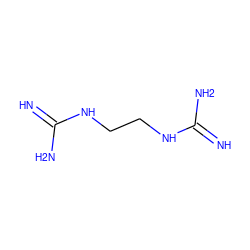 N=C(N)NCCNC(=N)N ZINC000001561893