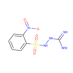 N=C(N)NNS(=O)(=O)c1ccccc1[N+](=O)[O-] ZINC000013808148