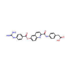 N=C(N)Nc1ccc(C(=O)Oc2ccc3nc(C(=O)Nc4ccc(CC(=O)O)cc4)ccc3c2)cc1 ZINC001772600850