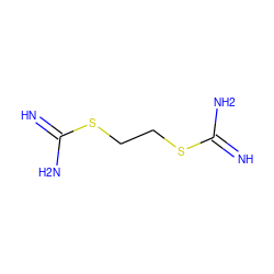 N=C(N)SCCSC(=N)N ZINC000012359948